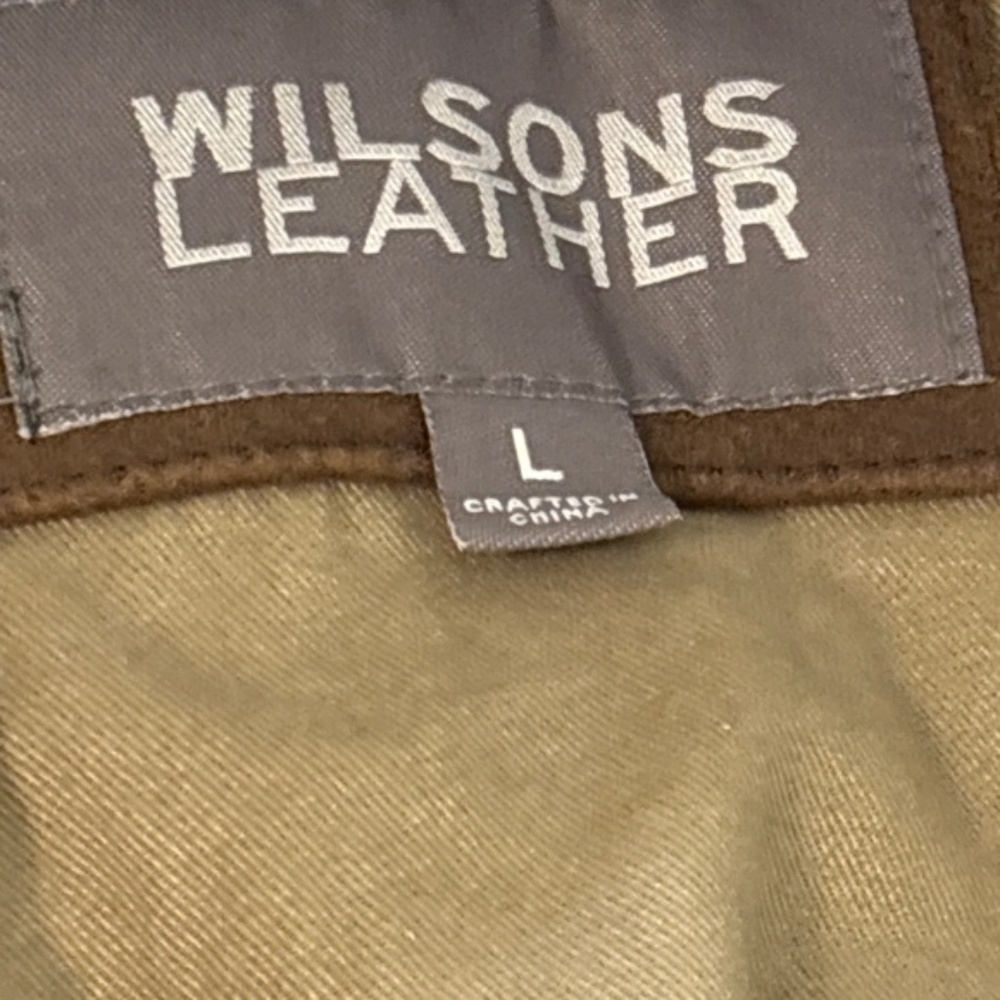 Wilson’s Rustic Brown Leather Bomber Jacket - Picture 4 of 10